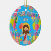verjaardagsjongen jesus xmas keramisch ornament (Rechts)