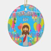 verjaardagsjongen jesus xmas keramisch ornament (Links)