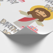 verjaardagsjongen jeuskerst cadeaupapier (Hoek)