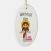 verjaardagsjongen jeuskerst keramisch ornament (Rechts)