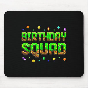 Verjaardagsjongen Kind Verjaardagssquad Gamer Pixe Muismat