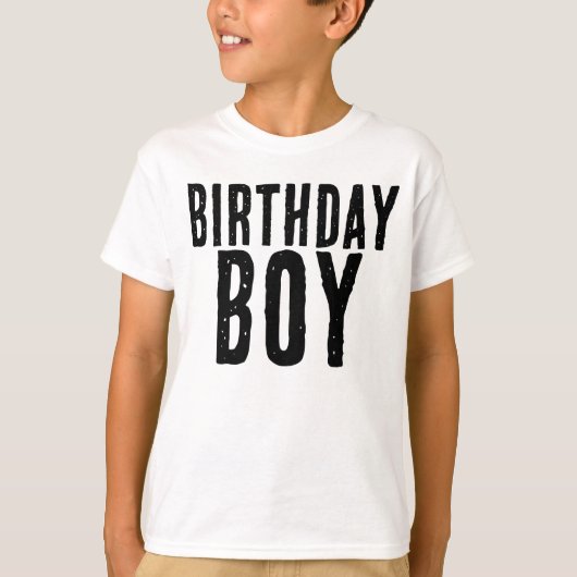 VERJAARDAGSJONGEN KINDER JONGENS T-SHIRTS (Voorkant)