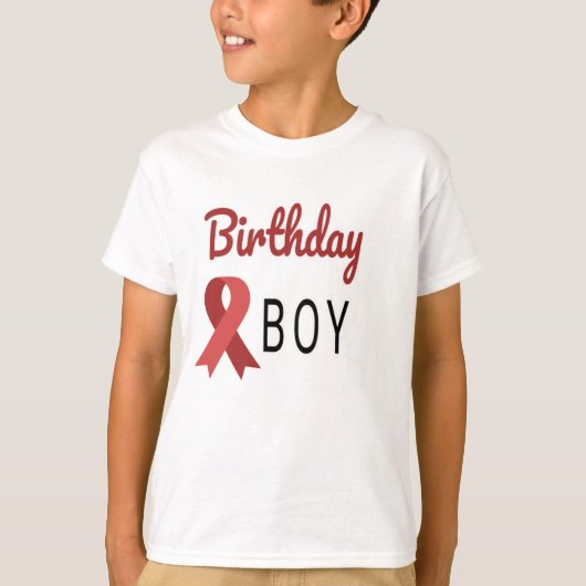 Verjaardagsjongen kinder t-shirts (Voorkant)