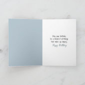 Verjaardagsjongen knuffelhond in Waterverf Kaart (Binnen)