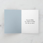 Verjaardagsjongen knuffelhond Waterverf Kaart (Binnen)