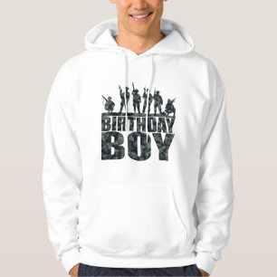 Verjaardagsjongen Leger Feest Militaire Feest Arti Hoodie