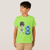 Verjaardagsjongen op 8 t-shirt (Voorkant volledig)