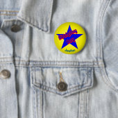 Verjaardagsjongen Schattig Gepersonaliseerd Ronde Button 5,7 Cm (In situ)