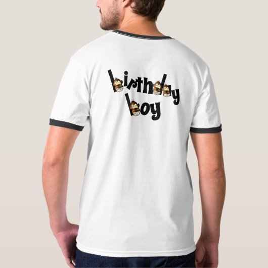 Verjaardagsjongen T-shirt (Achterkant)