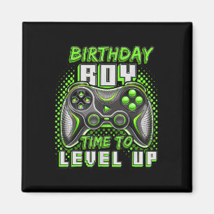 Verjaardagsjongen Tijd om te Level Up Videospel Ve Magneet