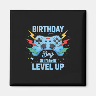 Verjaardagsjongen Tijd om te Level Up Videospel Ve Magneet