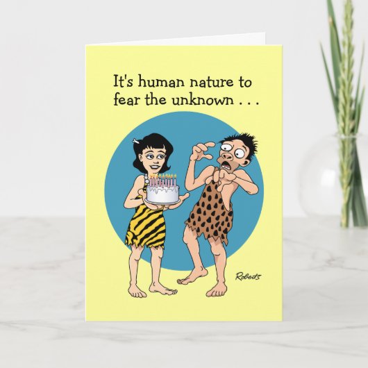 Verjaardagskaars blaast uit kaart (Voorkant)