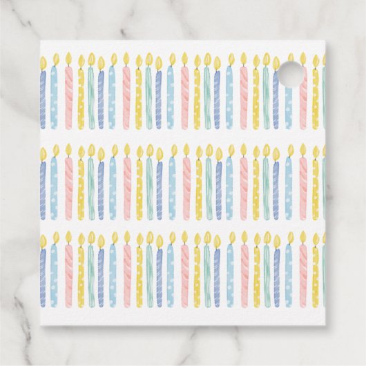 Verjaardagskaars Gift Label (Achterkant)