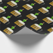 verjaardagskaars in bier cadeaupapier (Hoek)