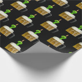 verjaardagskaars in bier cadeaupapier (Hoek)