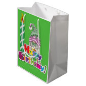 Verjaardagskaars Kabouter Medium Cadeauzakje (Achterkant Gekanteld)