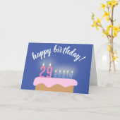 verjaardagskaarsen "29 ANTIDUMPEN" | Vreemde verja Kaart (Gele Bloem)