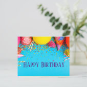 Verjaardagskaarsen, Cupcake, Strooigoed Briefkaart (Staand voorkant)