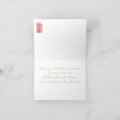 Verjaardagskaarsen en ballonnen Verjaardag Kaart (Binnen)