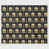 Verjaardagskaarsen in Beer mok Cadeaupapier (Vlak)