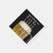 Verjaardagskaarsen in Beer mok Servet (Hoek)