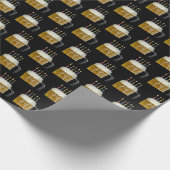 verjaardagskaarsen in bier mok inpakpapier (Hoek)