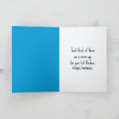 Verjaardagskaarsen op pannenkoeken kaart (Binnen)
