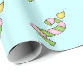 Verjaardagskaarsen - twee jaar oud cadeaupapier (Rol Hoek)