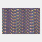 Verjaardagskaarsen voor dochters inpakpapier vel (Voorkant 3)