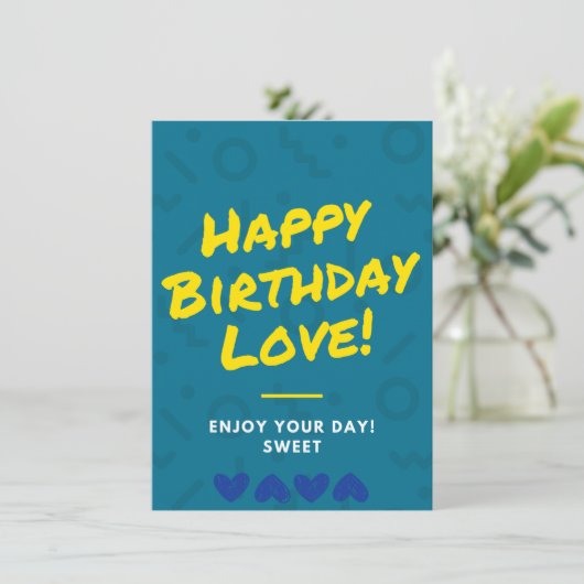 verjaardagskaart (Staand voorkant)