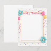 Verjaardagskaart (Voorkant / Achterkant)