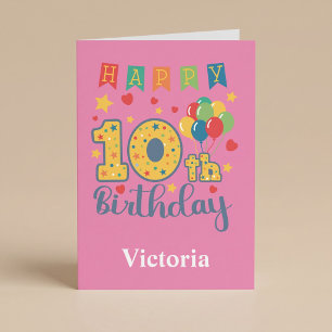 Verjaardagskaart 10 jaar kaart