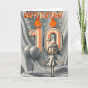 Verjaardagskaart 10 jaar kaart
