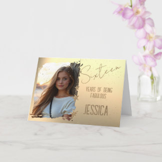 Verjaardagskaart 16 jaar kaart
