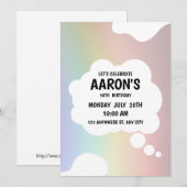 Verjaardagskaart 18e verjaardag Kleuren gecombinee Kaart (Voorkant / Achterkant)