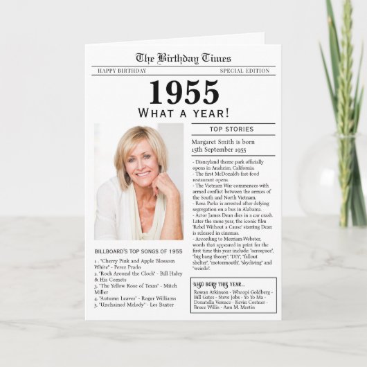 Verjaardagskaart 1955 kaart (Voorkant)