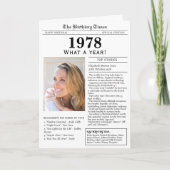 Verjaardagskaart 1978 kaart (Voorkant)