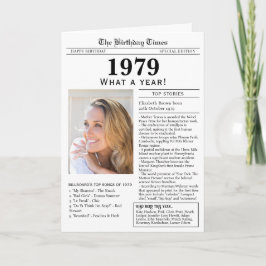 Verjaardagskaart 1979 kaart