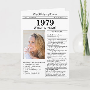 Verjaardagskaart 1979 kaart