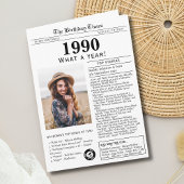 Verjaardagskaart 1990 kaart