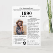 Verjaardagskaart 1990 kaart (Voorkant)