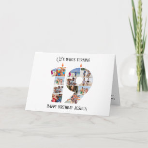 Verjaardagskaart 19 jaar kaart