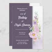 Verjaardagskaart 22ste verjaardagsfeest kaart (Voorkant / Achterkant)