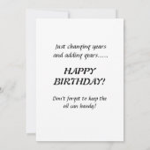 Verjaardagskaart 40 jaar kaart (Achterkant)