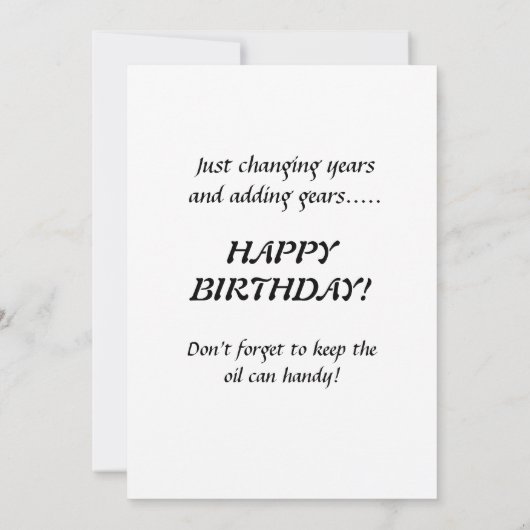 Verjaardagskaart 40 jaar kaart (Achterkant)