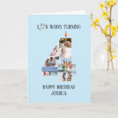 Verjaardagskaart 4 jaar kaart (Gele Bloem)