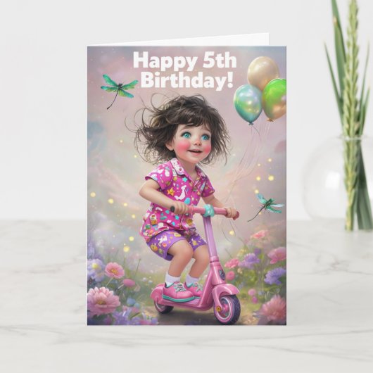 Verjaardagskaart 5 jaar kaart (Voorkant)