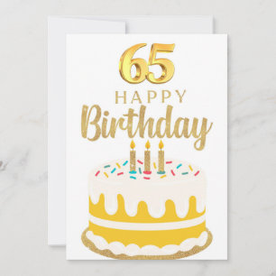 verjaardagskaart 65 jaar kaart