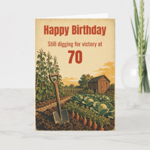 Verjaardagskaart 70e verjaardag 'Graaf voor de Ove Kaart
