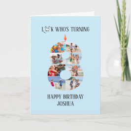 Verjaardagskaart 8 jaar kaart